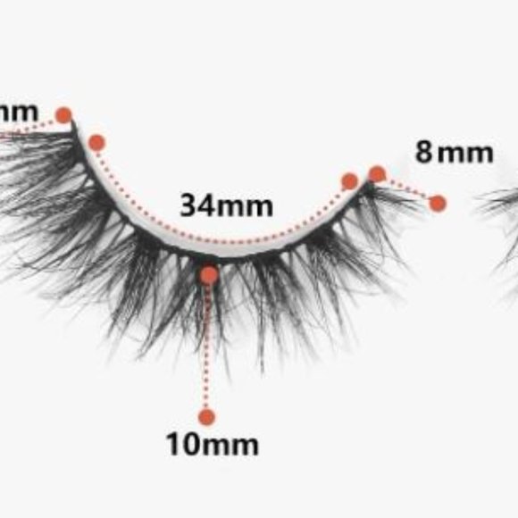 Cat Eye False Eyelashes 7 pairs 13mm Cross-Messy Short Eyelashes - Picture 4 of 5